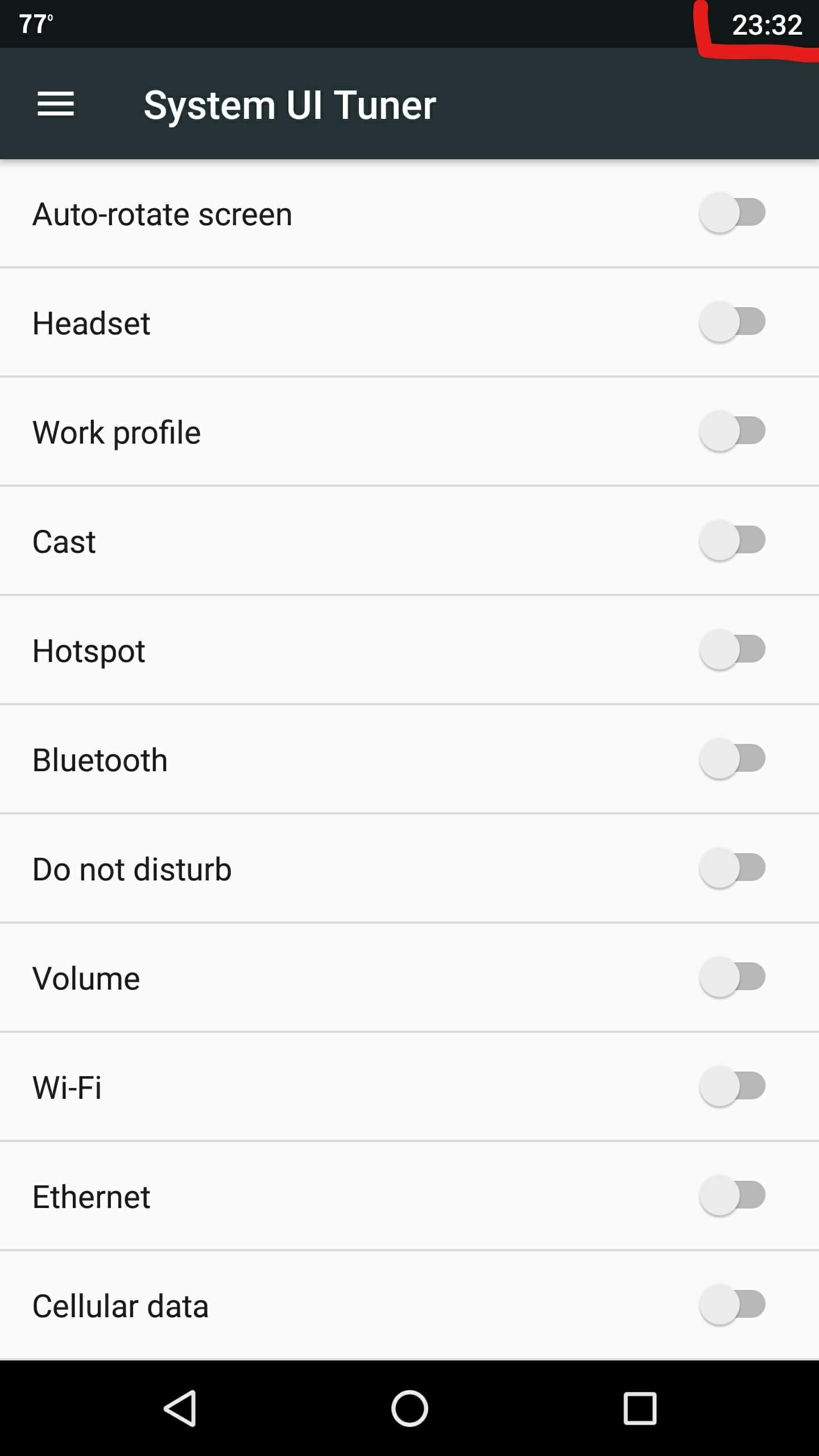 android hidden features : hide icons