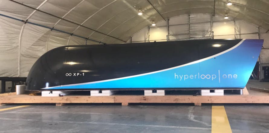 hyperloop one pod transportation system