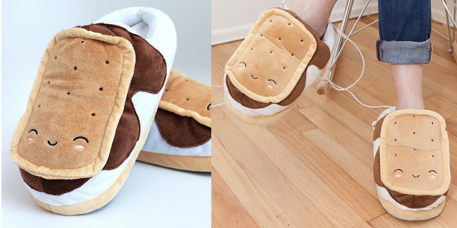 s'mores heated slippers