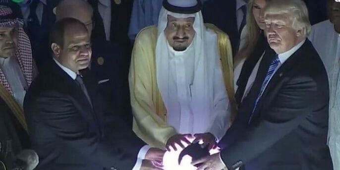 funny memes 2017: trump touches glowing orb
