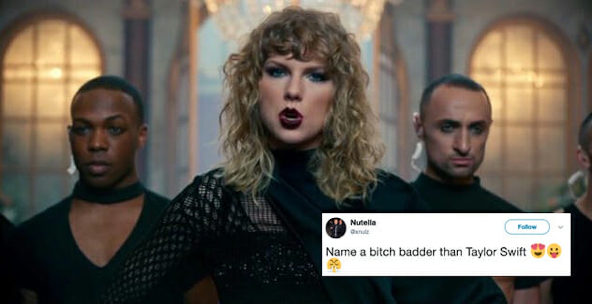 Taylor Swift badder bitch meme