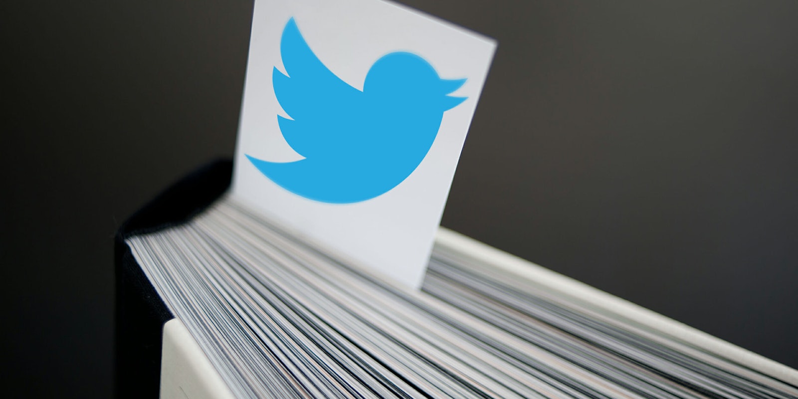 Bookmark with Twitter logo