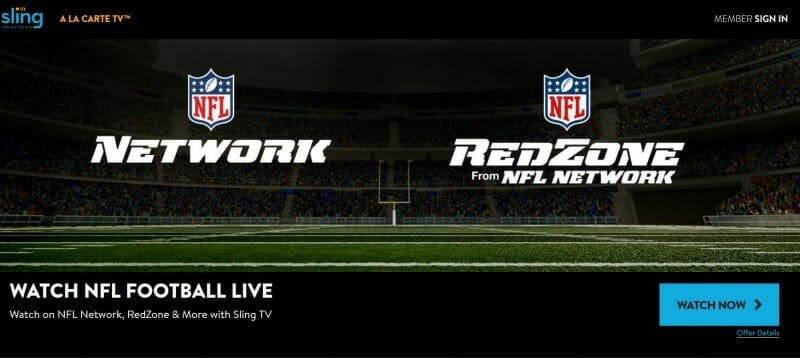 how to watch nfl games online on sling