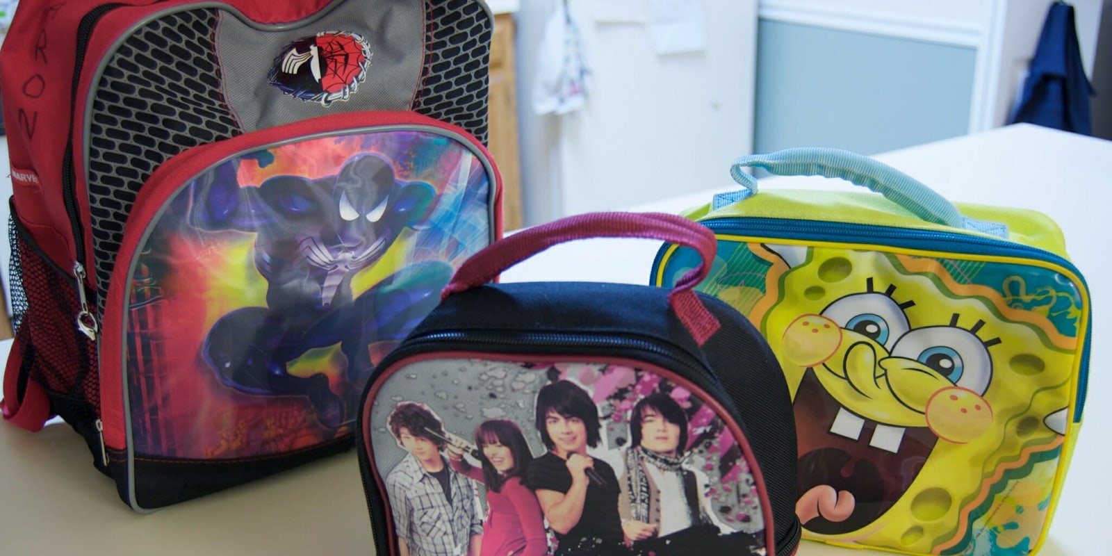 Children's backpacks and lunchboxes