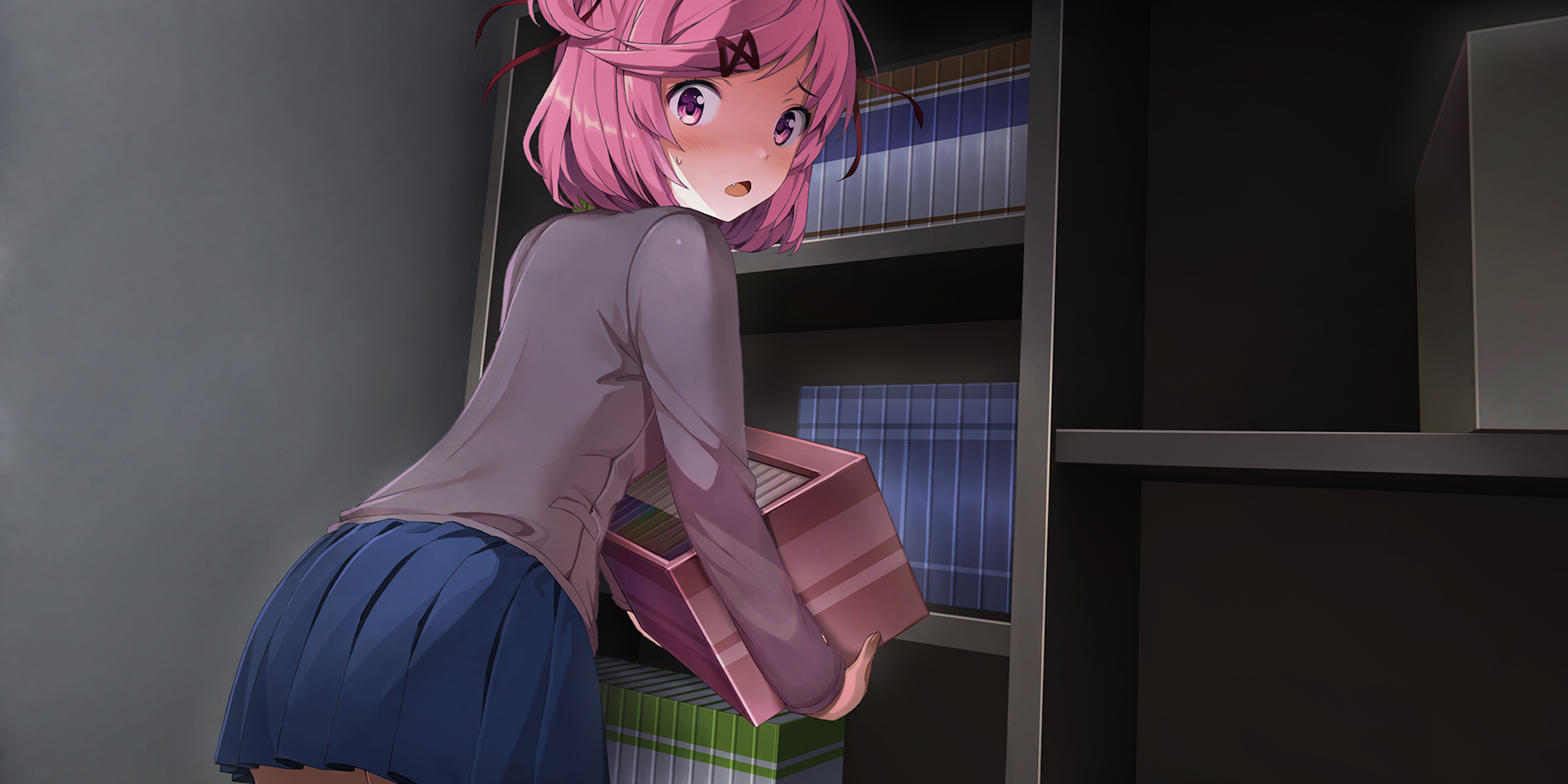 Natsuki from Doki Doki Literature Club is at the center of a transphobic meme.