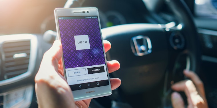 uber ride-hailing smartphone app android