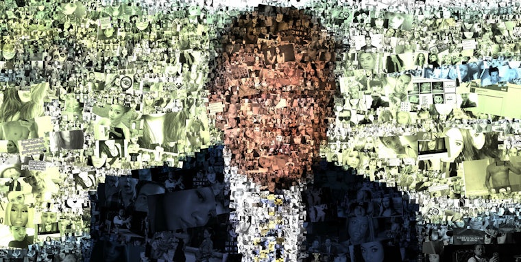 Trump mosaic