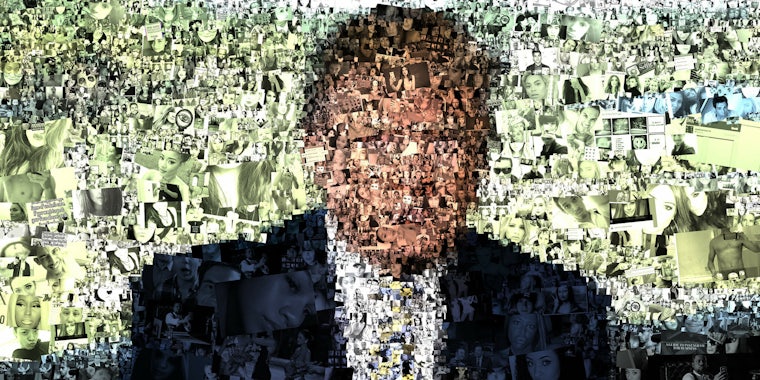 Trump mosaic