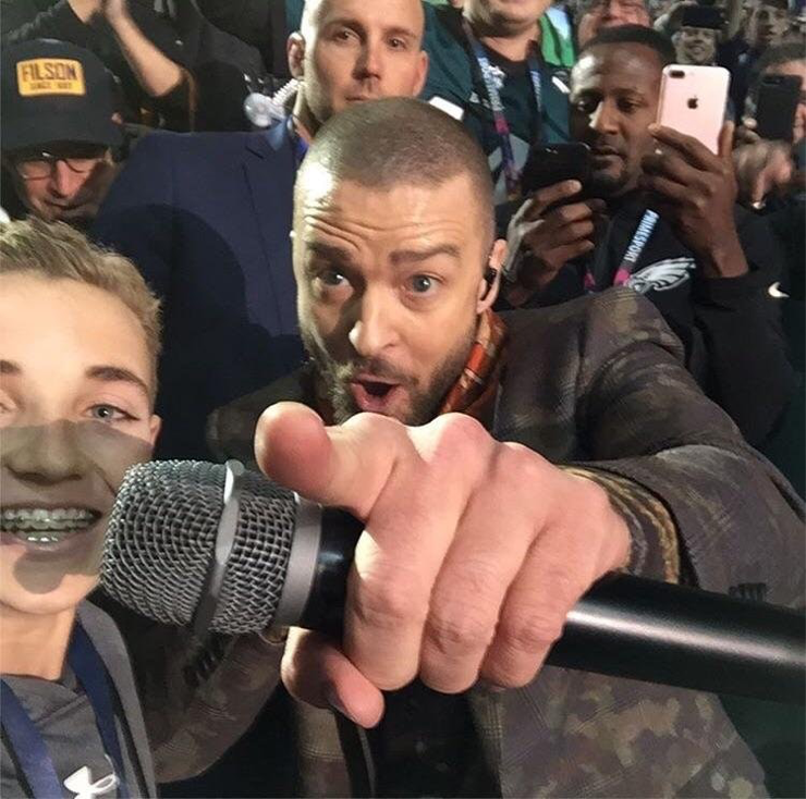 selfie kid with timberlake