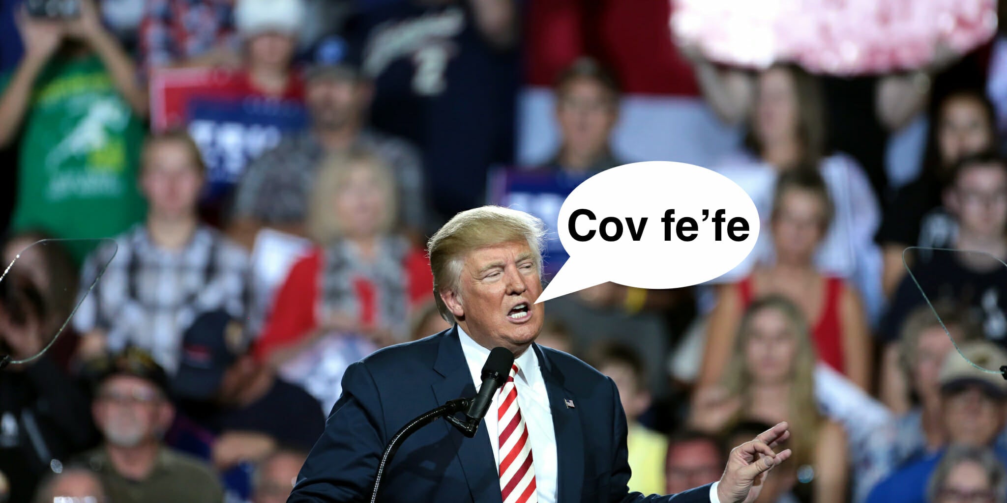 Trump Covfefe Arabic