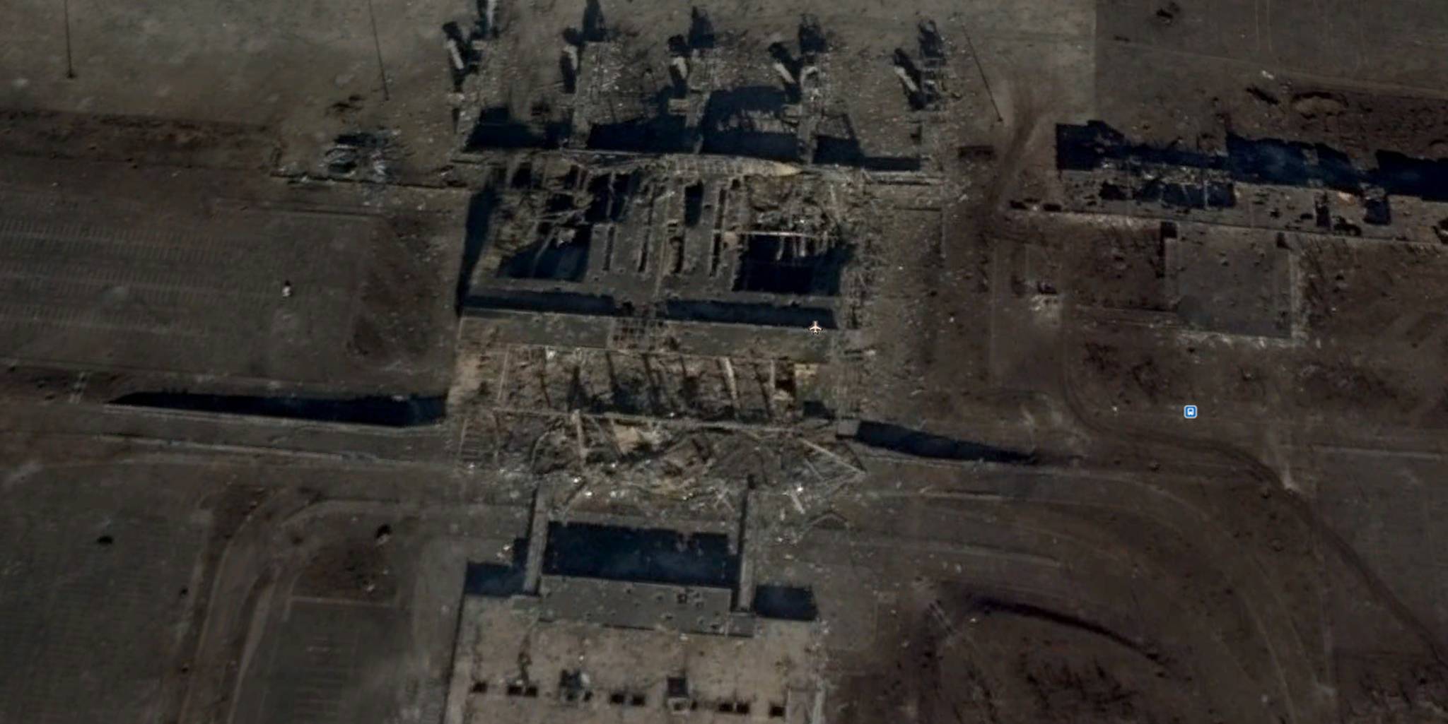 Google Earth captures the devastation of the Ukrainian civil war's most