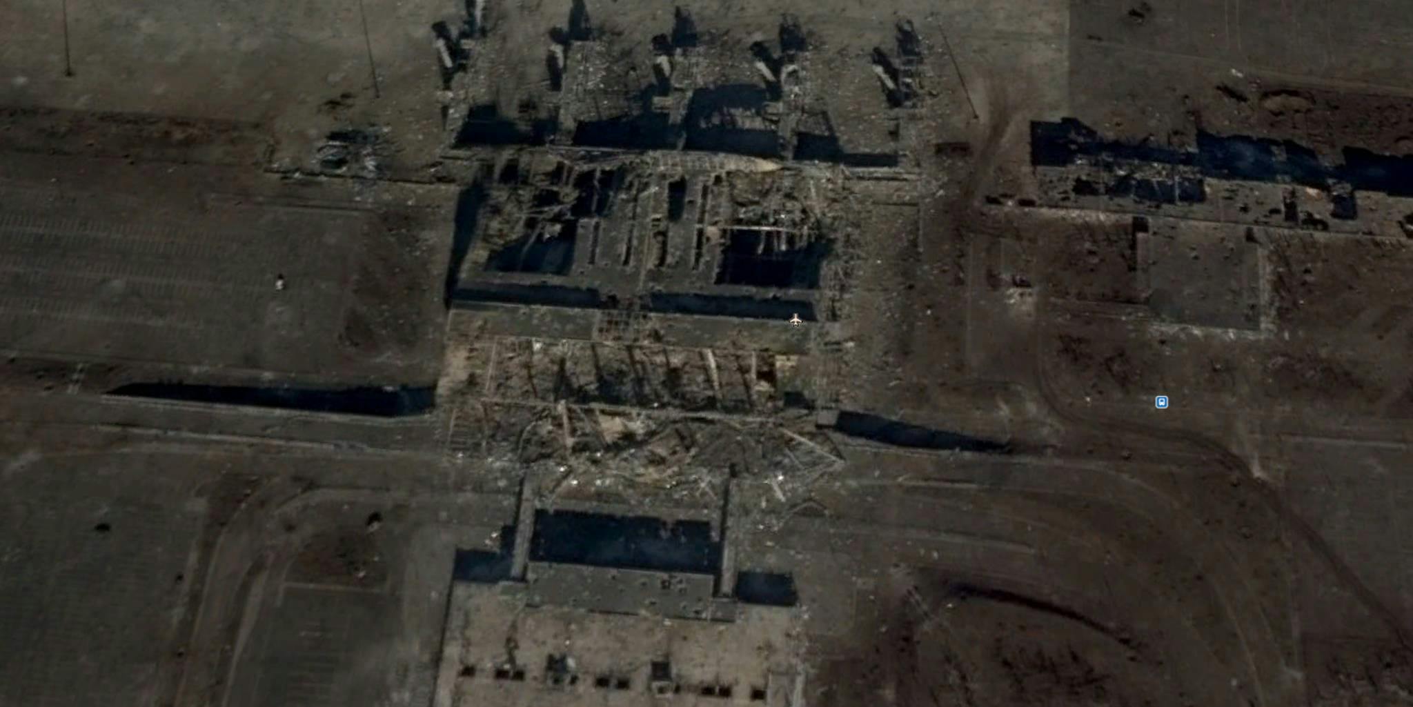 Google Earth captures the devastation of the Ukrainian civil war's most iconic battle  The 