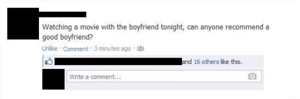 funny facebook status