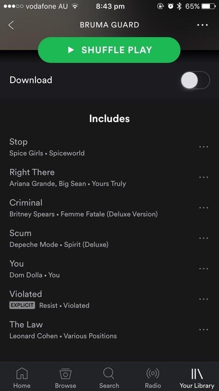 stop right there criminal scum spotify playlist