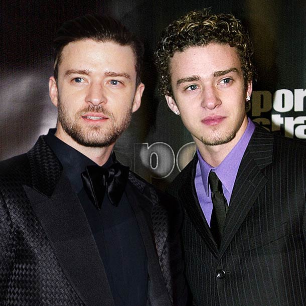 Celebrities posing with their younger selves through the magic of Photoshop