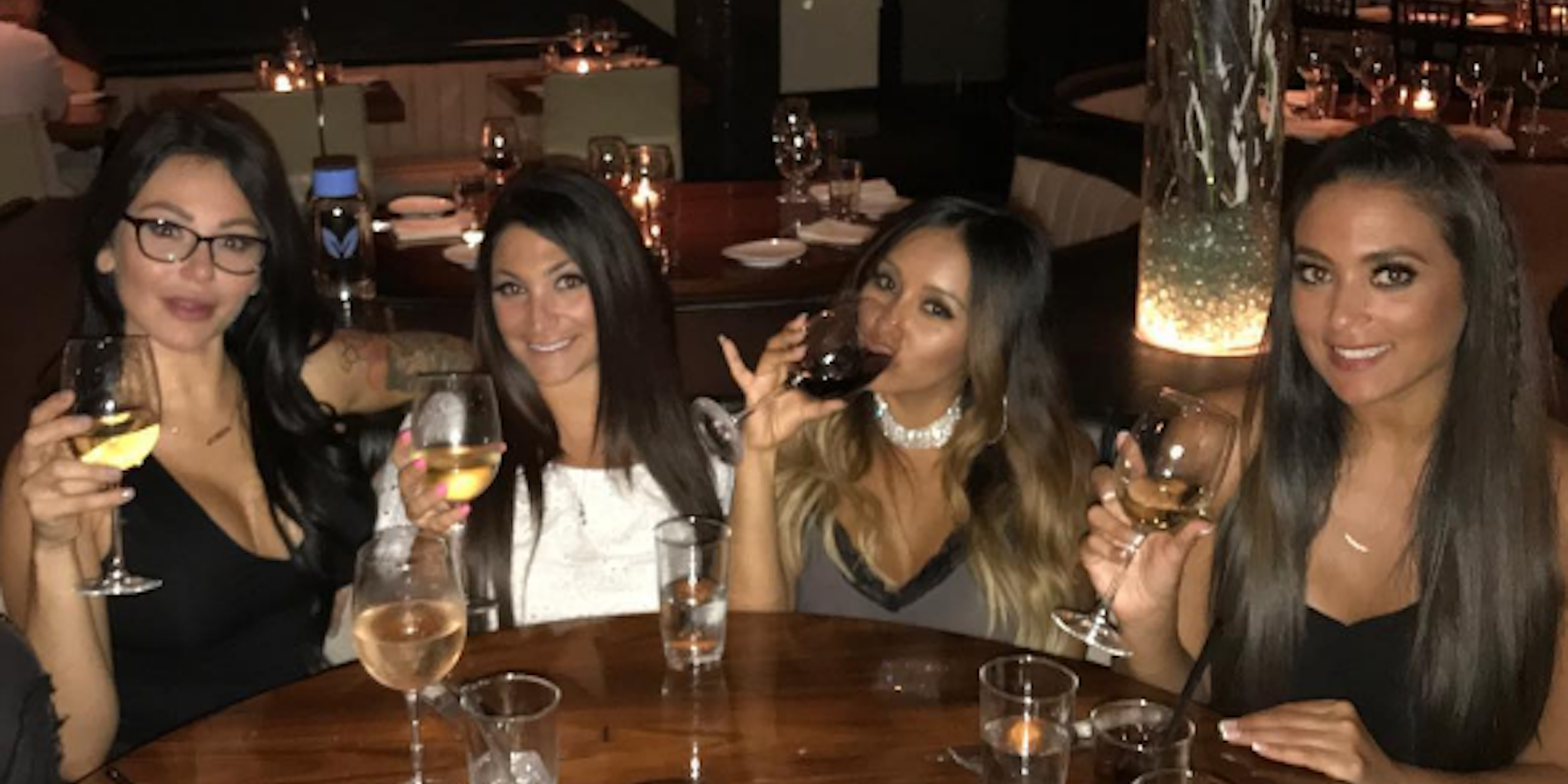 jersey shore reunion taping: photo of jwoww and snooki