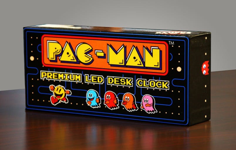 pac-man digital clock