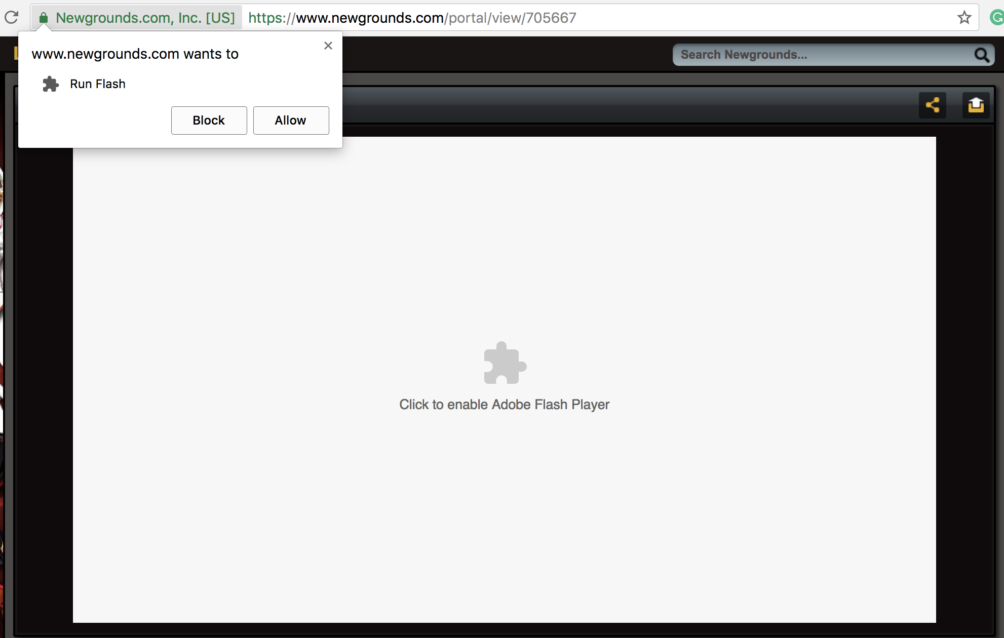 turn on adobe flash player in chrome for mac
