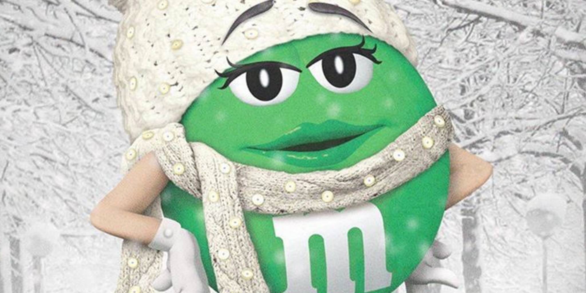 green m&m