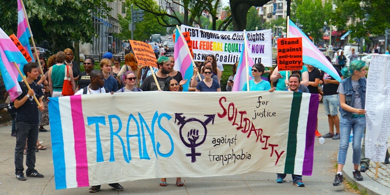 what does transgender mean: transgender solidarity transphobia protest