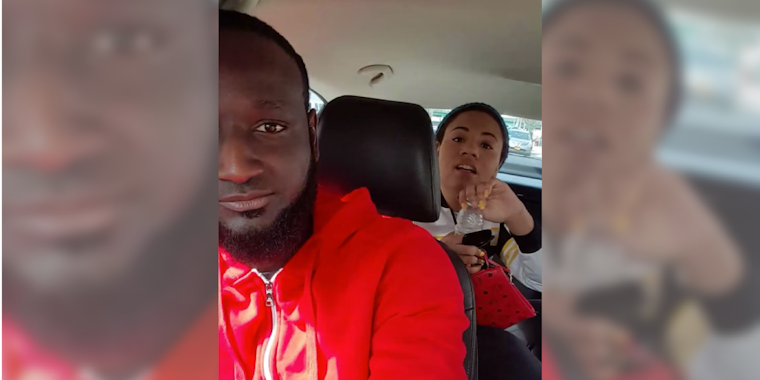 Uber passenger yells at driver in viral video.