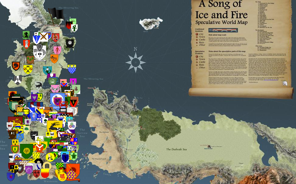 westeros map houses