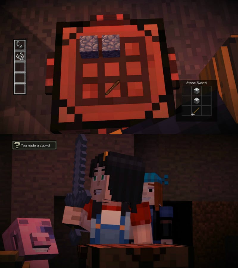 Telltale's cookie-cutter mechanics make Minecraft: Story Mode familiar fun