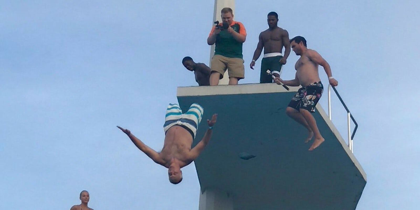 Mark Richt diving Miami