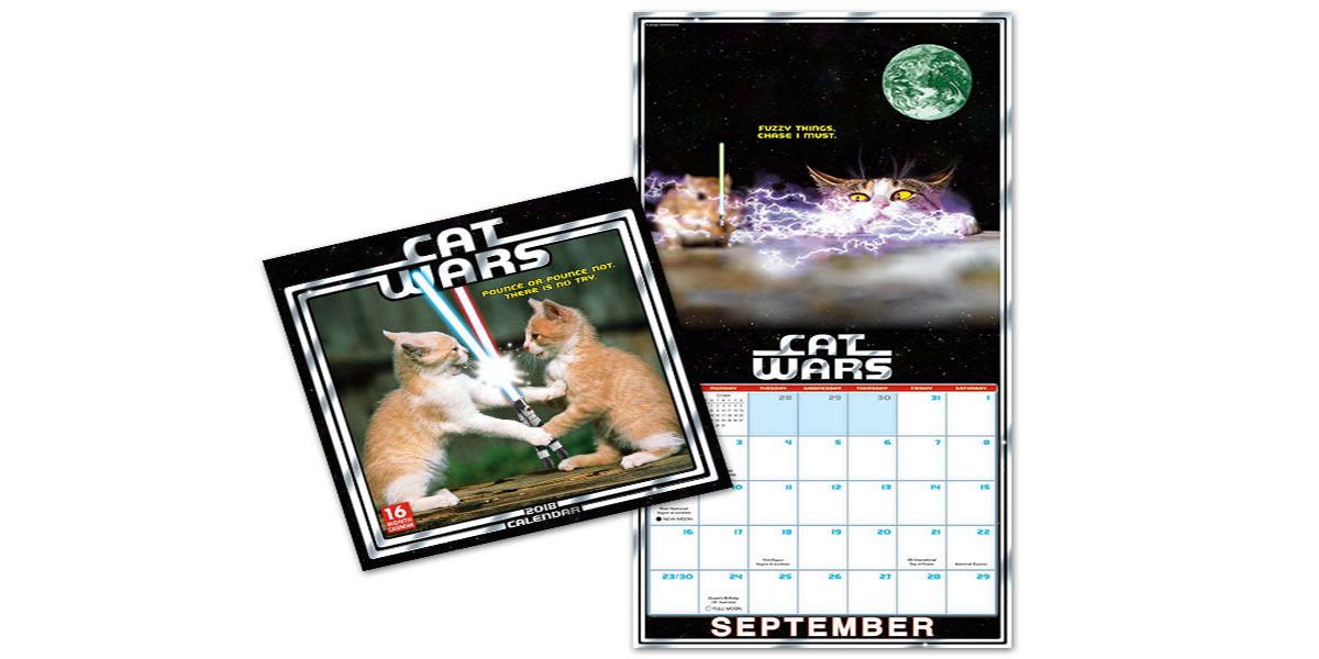 This cat calendar uses The Force to remind you of your appointments