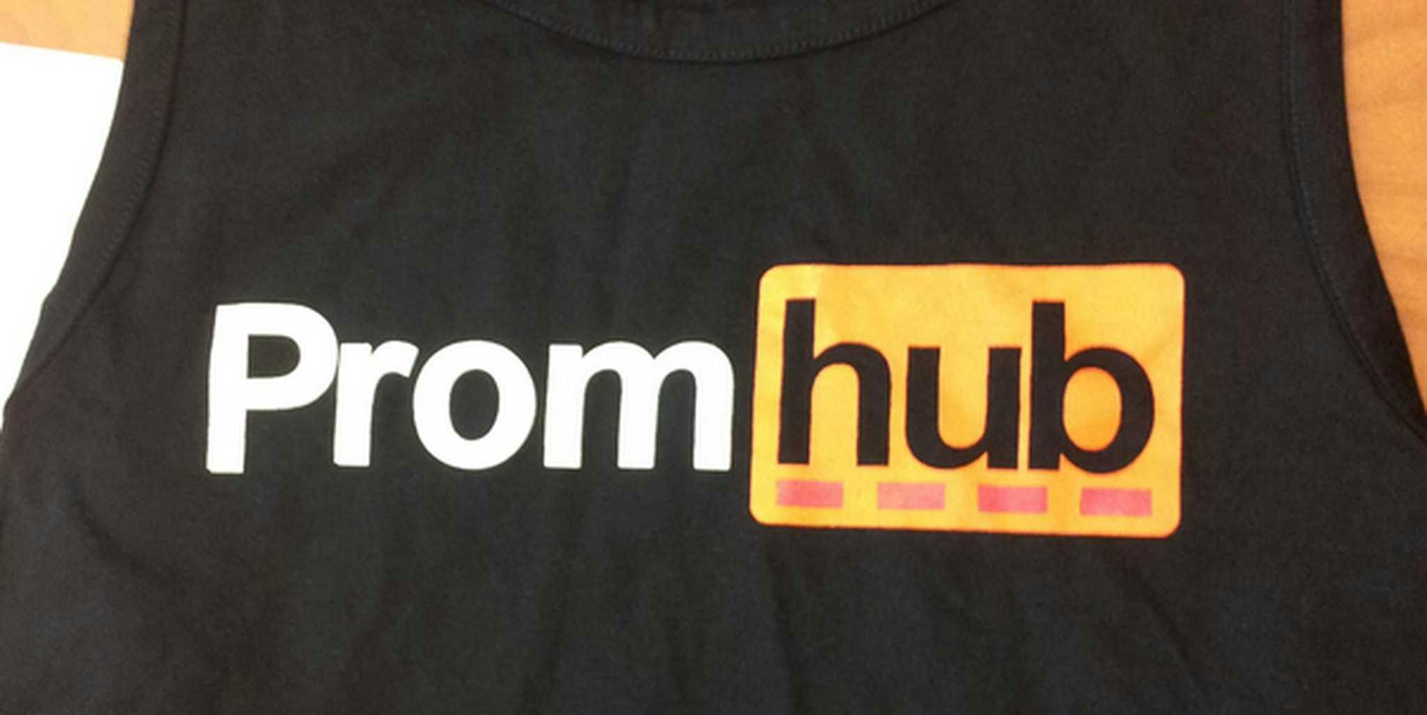 This high school's prom shirt was inspired by a huge porn site