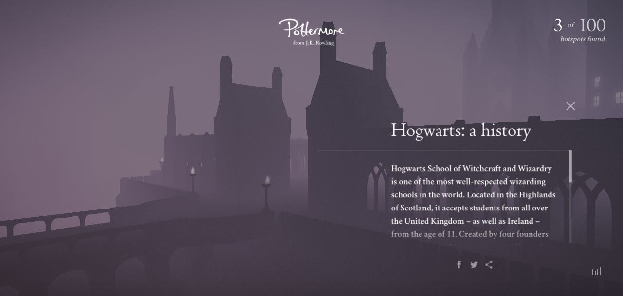 pottermore hogwarts