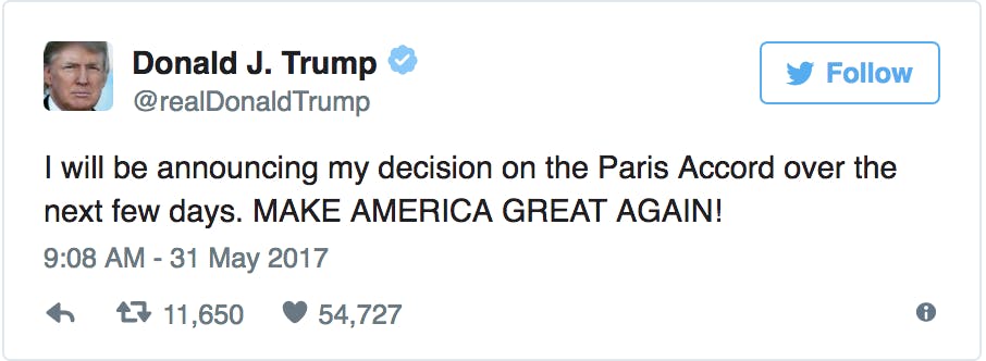 Trump Paris Climate Accord