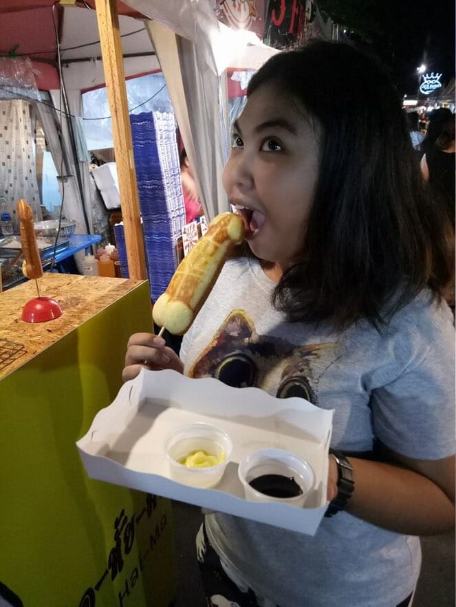 woman enjoying penis shaped waffle