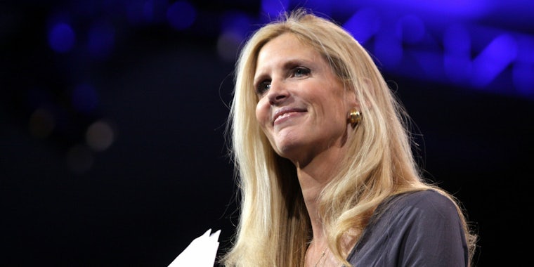 Ann Coulter speaking at the 2013 Conservative Political Action Conference (CPAC).