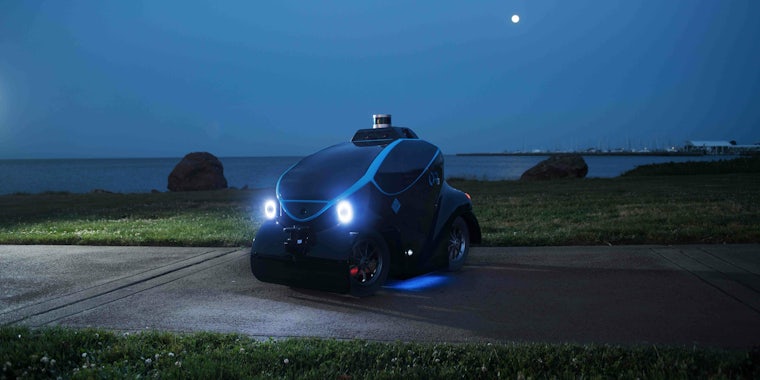 OTSAW Robotics O-R3 mini vehicle at night