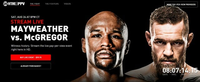 Mcgregor fight discount watch online free