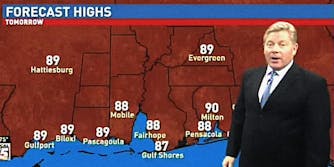 Chris Dunn gives weather forecast weatherman farts