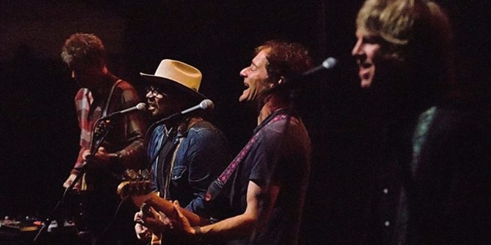 Wilco performing on stage