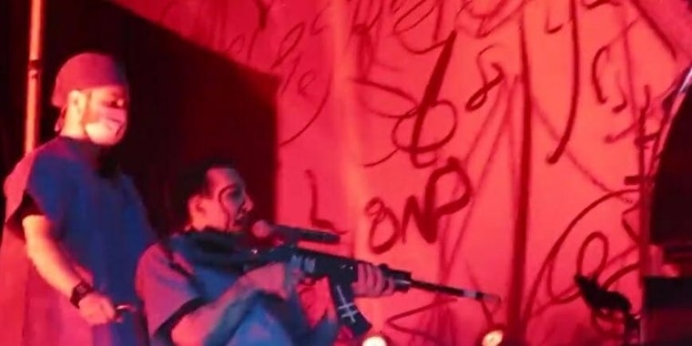 Marilyn Manson San Bernardino fake gun