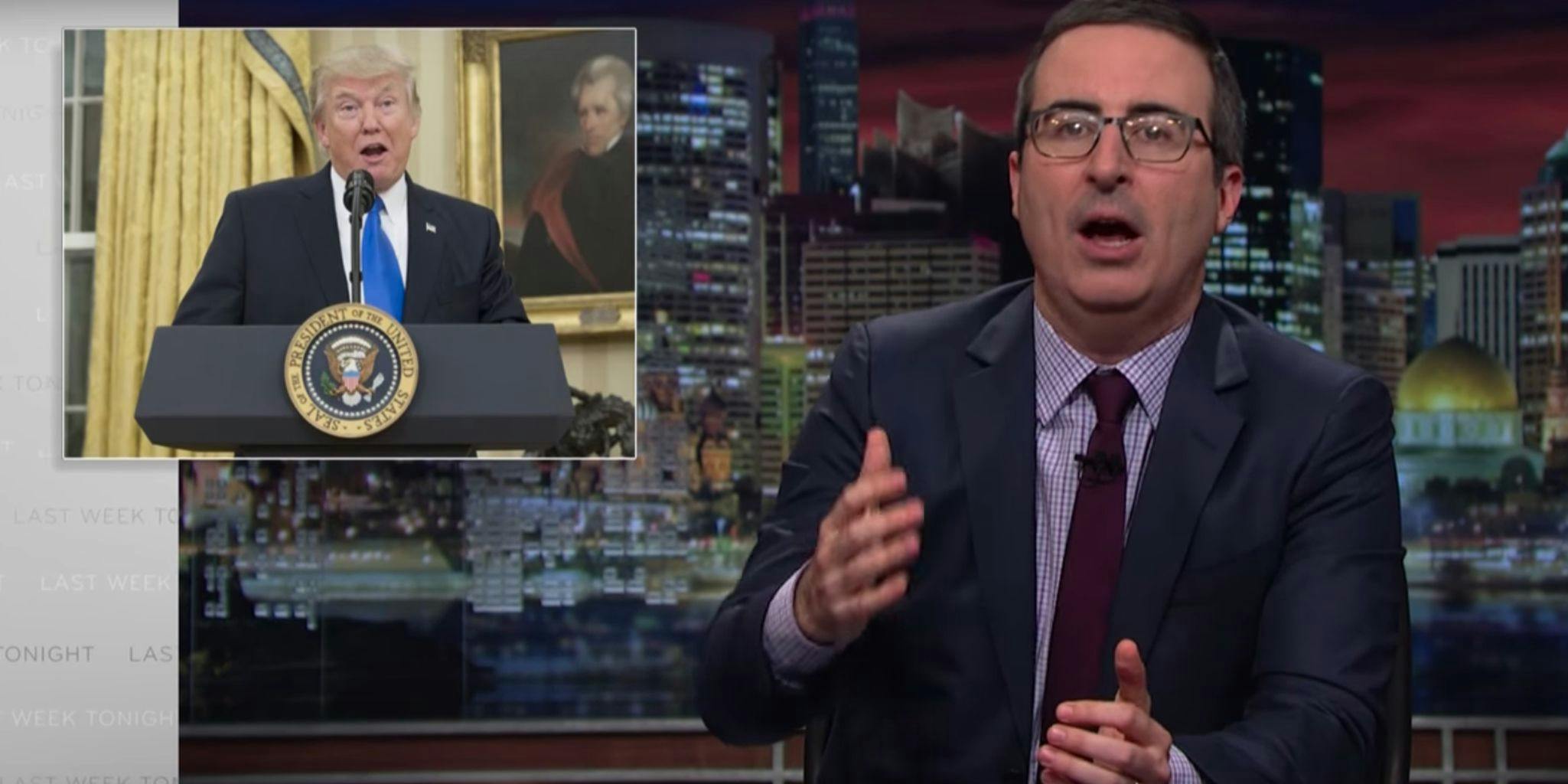John Oliver Returns to Answer 4 Questions About Trump's Trouble With