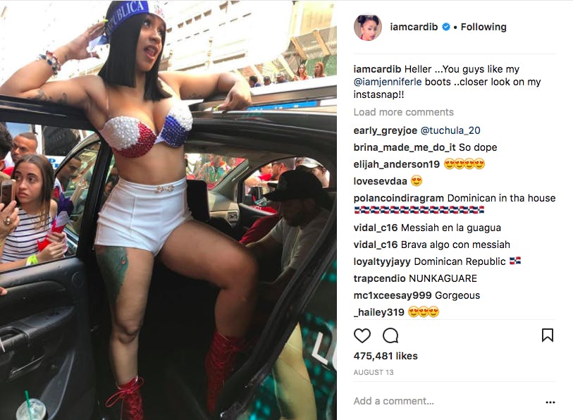 Cardi B Rocks A White One-Piece In Smoking Hot New Instagram Pics