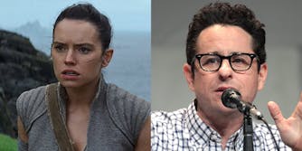 Rey from Star Wars and JJ Abrams
