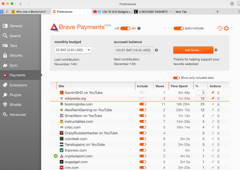 Brave web browser wallet