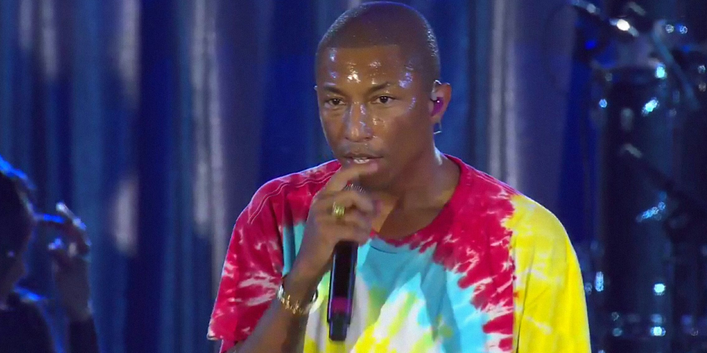Pharrell at the Unity Concert for Charlottesville