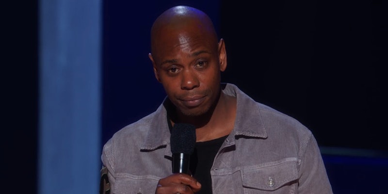 what's new on netflix : Dave Chappelle talks about a letter from a transgender fan