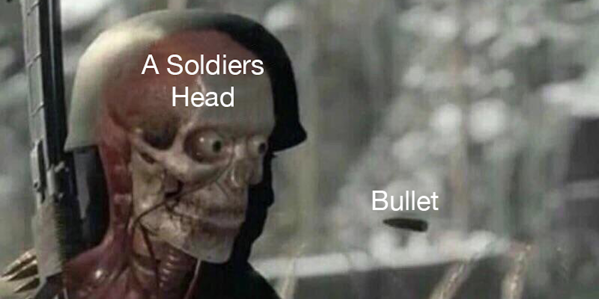 soldier bullet meme