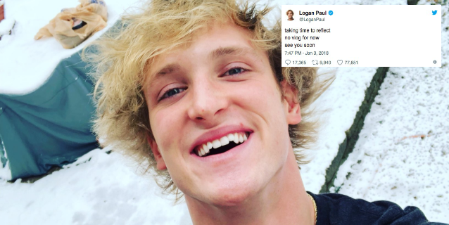 Logan Paul Is Taking a Break From YouTube to 'Reflect'