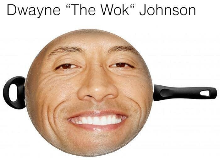 dwayne the wok johnson meme