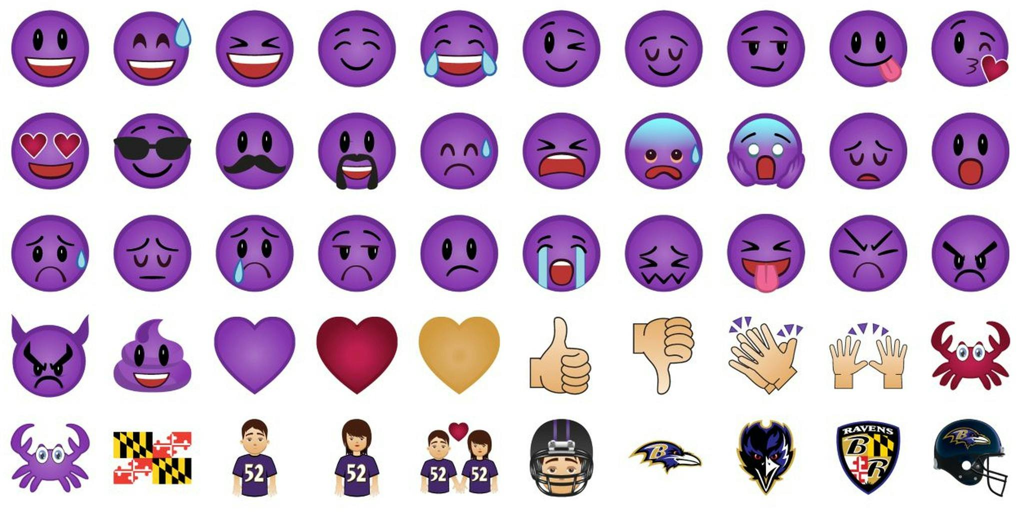 Ravens unveil team-specific emoji collection