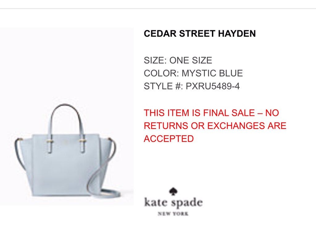 New The Dress? People can't decided if this Kate Spade handbag is white or  blue